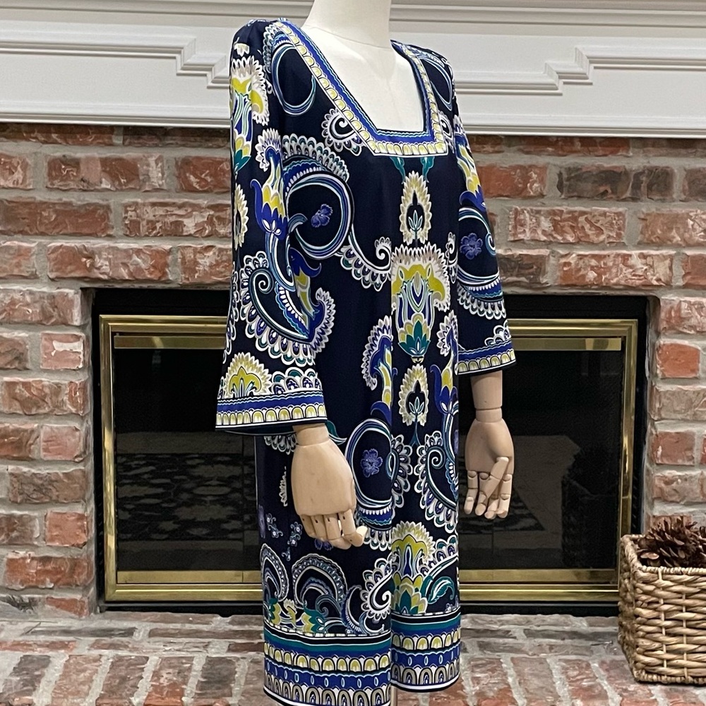 Laundry by Shelli Segal Y2K paisley/floral print knee length dress / 4 / EUC - Picture 5 of 16